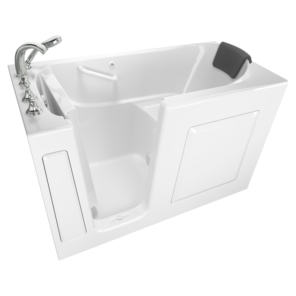 Gelcoat Premium Series 30 x 60 -Inch Walk-in Tub With Soaking Bath - Left-Hand Drain With Faucet